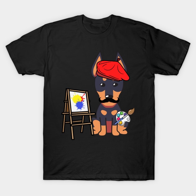 Funny alsatian is a painter T-Shirt by Pet Station